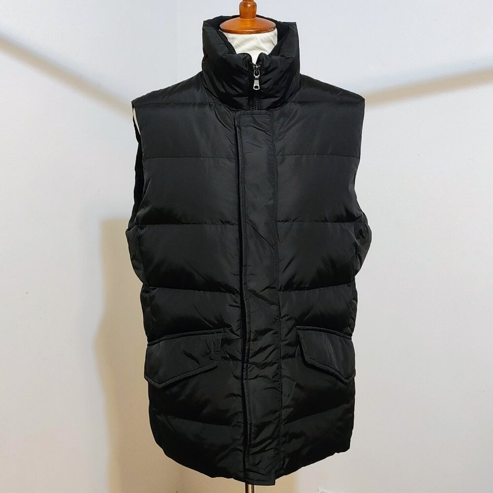 Men's Banana Republic Black Sleeveless Down Puffer Vest S